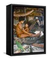 Yanomami Mother and Child, Brazil, South America-Robin Hanbury-tenison-Framed Stretched Canvas