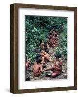 Yanomami on the Way to a Feast, Brazil, South America-Robin Hanbury-tenison-Framed Photographic Print