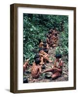 Yanomami on the Way to a Feast, Brazil, South America-Robin Hanbury-tenison-Framed Photographic Print