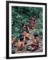 Yanomami on the Way to a Feast, Brazil, South America-Robin Hanbury-tenison-Framed Photographic Print