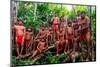 Yanomami tribe man standing in the jungle, southern Venezuela-Michael Runkel-Mounted Photographic Print