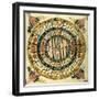 Yantra of Jambudvipa, Map of the Universe, C.1725-null-Framed Giclee Print