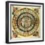 Yantra of Jambudvipa, Map of the Universe, C.1725-null-Framed Giclee Print