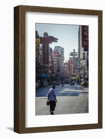 Yaowarat Road, Chinatown, Bangkok, Thailand, Southeast Asia, Asia-Andrew Taylor-Framed Photographic Print