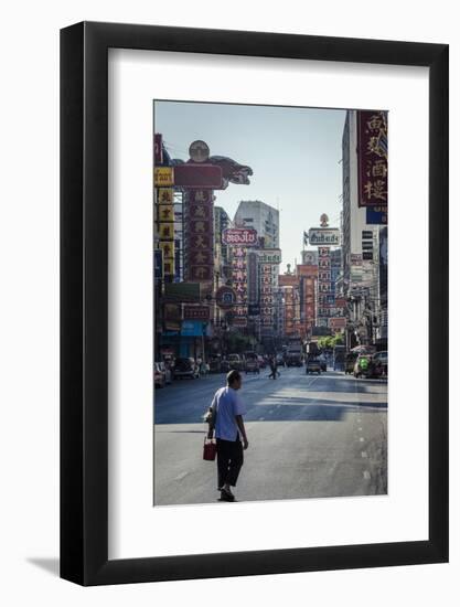 Yaowarat Road, Chinatown, Bangkok, Thailand, Southeast Asia, Asia-Andrew Taylor-Framed Photographic Print