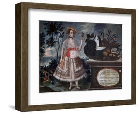 Yapanga Woman from Quito Dressed for Public Life, 1783-Vicente Alban-Framed Giclee Print