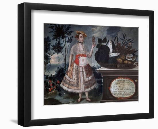 Yapanga Woman from Quito Dressed for Public Life, 1783-Vicente Alban-Framed Giclee Print