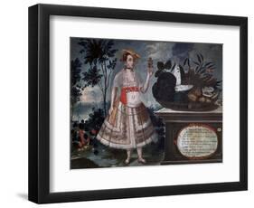 Yapanga Woman from Quito Dressed for Public Life, 1783-Vicente Alban-Framed Giclee Print