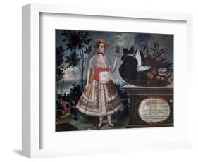 Yapanga Woman from Quito Dressed for Public Life, 1783-Vicente Alban-Framed Giclee Print