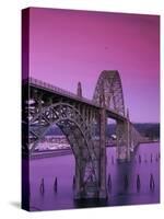 Yaquina Bay Bridge, Newport, Oregon, USA-null-Stretched Canvas