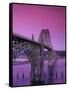 Yaquina Bay Bridge, Newport, Oregon, USA-null-Framed Stretched Canvas