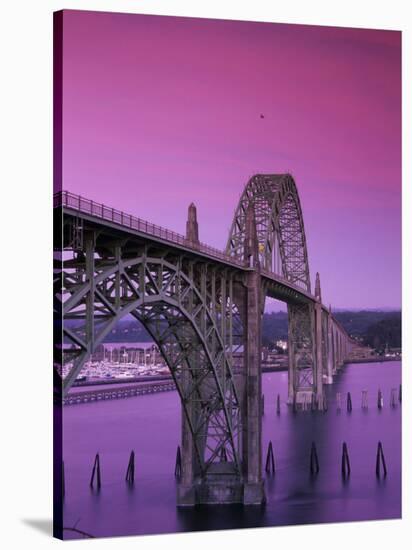 Yaquina Bay Bridge, Newport, Oregon, USA-null-Stretched Canvas