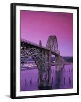 Yaquina Bay Bridge, Newport, Oregon, USA-null-Framed Premium Photographic Print