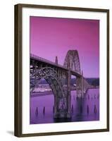 Yaquina Bay Bridge, Newport, Oregon, USA-null-Framed Premium Photographic Print