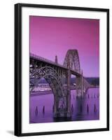 Yaquina Bay Bridge, Newport, Oregon, USA-null-Framed Premium Photographic Print