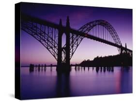 Yaquina Bay Bridge, Newport, Oregon, USA-null-Stretched Canvas