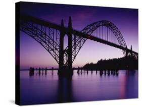 Yaquina Bay Bridge, Newport, Oregon, USA-null-Stretched Canvas