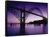 Yaquina Bay Bridge, Newport, Oregon, USA-null-Framed Stretched Canvas