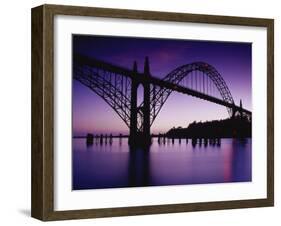 Yaquina Bay Bridge, Newport, Oregon, USA-null-Framed Premium Photographic Print