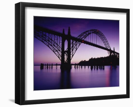 Yaquina Bay Bridge, Newport, Oregon, USA-null-Framed Premium Photographic Print
