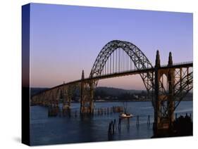 Yaquina Bay Bridge Newport Oregon USA-null-Stretched Canvas