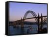Yaquina Bay Bridge Newport Oregon USA-null-Framed Stretched Canvas