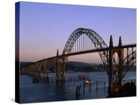 Yaquina Bay Bridge Newport Oregon USA-null-Stretched Canvas