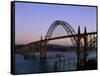 Yaquina Bay Bridge Newport Oregon USA-null-Framed Stretched Canvas