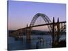 Yaquina Bay Bridge Newport Oregon USA-null-Stretched Canvas