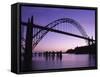 Yaquina Bay Bridge, Newport, Oregon, USA-null-Framed Stretched Canvas