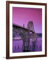 Yaquina Bay Bridge, Newport, Oregon, USA-null-Framed Photographic Print