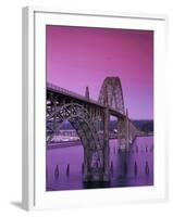 Yaquina Bay Bridge, Newport, Oregon, USA-null-Framed Photographic Print