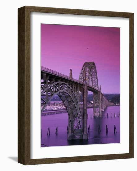 Yaquina Bay Bridge, Newport, Oregon, USA-null-Framed Photographic Print