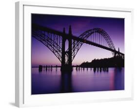 Yaquina Bay Bridge, Newport, Oregon, USA-null-Framed Photographic Print