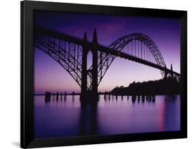 Yaquina Bay Bridge, Newport, Oregon, USA-null-Framed Photographic Print