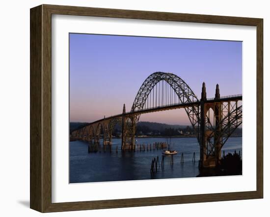 Yaquina Bay Bridge Newport Oregon USA-null-Framed Photographic Print