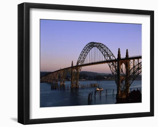 Yaquina Bay Bridge Newport Oregon USA-null-Framed Photographic Print