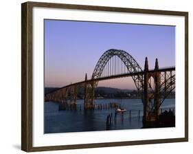 Yaquina Bay Bridge Newport Oregon USA-null-Framed Photographic Print