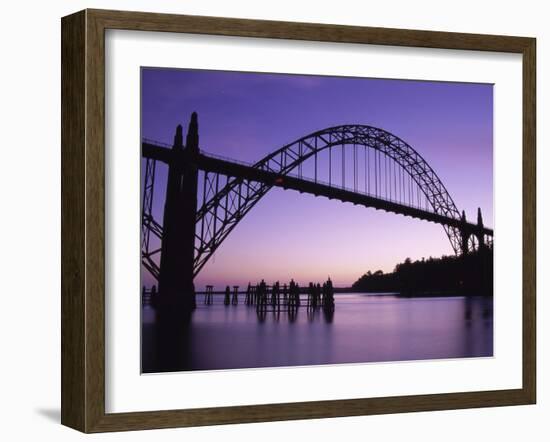 Yaquina Bay Bridge, Newport, Oregon, USA-null-Framed Photographic Print