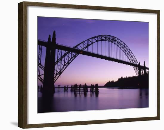 Yaquina Bay Bridge, Newport, Oregon, USA-null-Framed Photographic Print