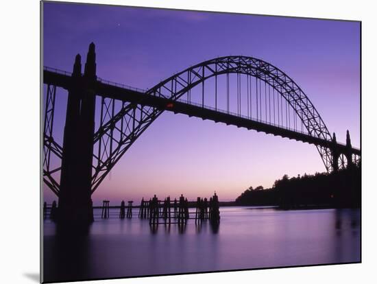 Yaquina Bay Bridge, Newport, Oregon, USA-null-Mounted Photographic Print