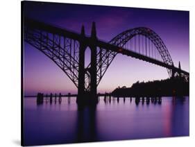 Yaquina Bay Bridge, Newport, Oregon, USA-null-Stretched Canvas