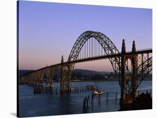 Yaquina Bay Bridge Newport Oregon USA-null-Stretched Canvas