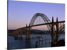 Yaquina Bay Bridge Newport Oregon USA-null-Stretched Canvas