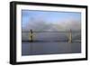 Yaquina Bay Bridge Spanning the Yaquina Bay at Newport, Oregon, USA-David R. Frazier-Framed Photographic Print