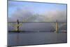 Yaquina Bay Bridge Spanning the Yaquina Bay at Newport, Oregon, USA-David R. Frazier-Mounted Photographic Print