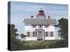 Yaquina Bay Lighthouse-David Knowlton-Stretched Canvas