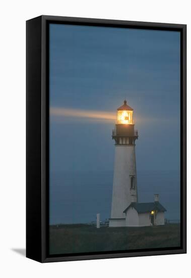 Yaquina Head Lighthouse, near Newport, Oregon Coast-Stuart Westmorland-Framed Stretched Canvas