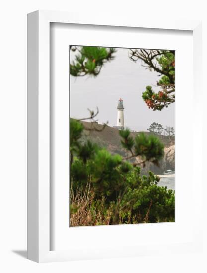 Yaquina Head Lighthouse, near Newport, Oregon Coast-Stuart Westmorland-Framed Photographic Print