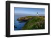 Yaquina Head Lighthouse, Newport, Oregon, USA-Rick A^ Brown-Framed Photographic Print